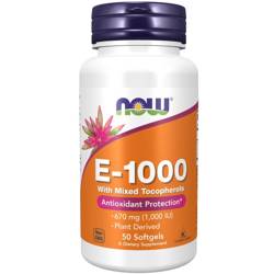 Now Foods Vitamin E-1000 50 kapsúl
