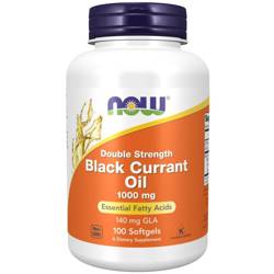 Now Foods Black Currant Oil, Double Strength 1000 mg 100 kapsúl