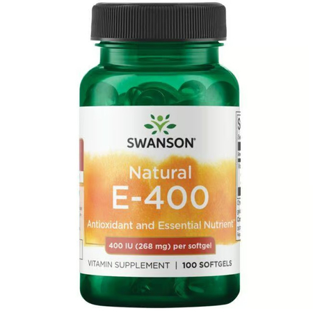 Swanson Natural Vitamín E-400 100 kapsúl