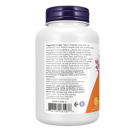 Now Foods Koenzym Q10 200 mg 90 cucací tablety
