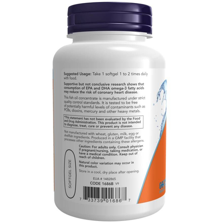 Now Foods Tri-3D Omega Fish Oil 90 kapsúl