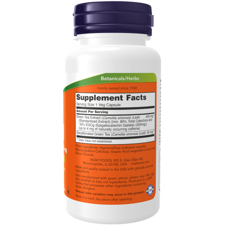 Now Foods EGCg Green Tea Extract 400 mg 90 kapsúl