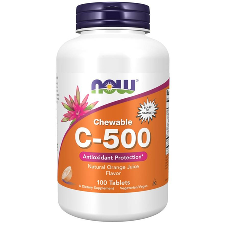 Now Foods Vitamin C-500 Orange 100 tabliet