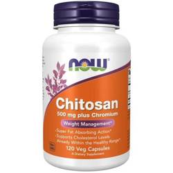 Now Foods Chitosan 500 mg plus Chromium 120 kapsúl