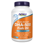 Now Foods DHA-500 Fish Oil Double Strength 180 kapsúl
