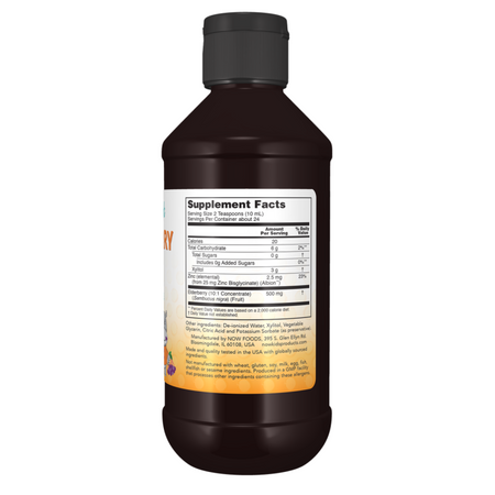 Now Foods Elderberry Liquid for Kids 237 ml tekutý